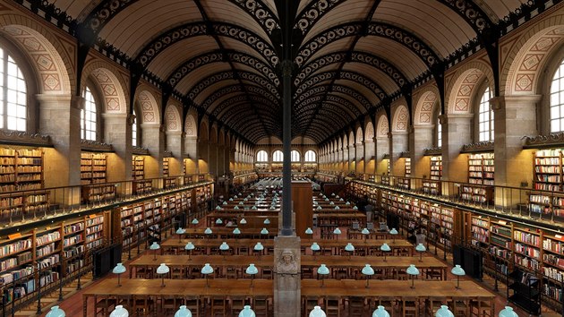 V pařížské knihovně Sainte-Genevieve jistě studujete s vědomím dějinné zakořeněnosti. A nabízí více než dva miliony titulů.