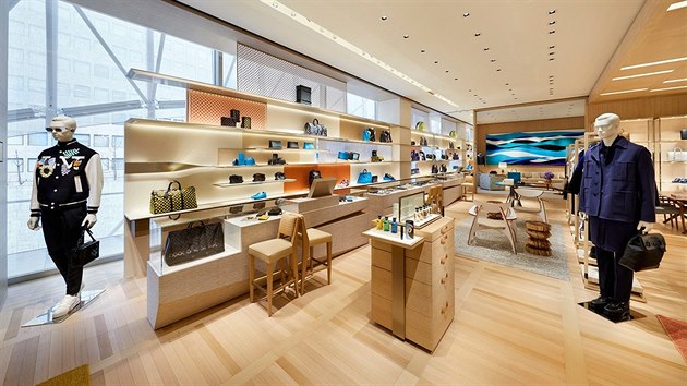 Nový butik Louis Vuitton v japonské Ósace.
