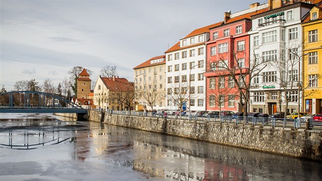 eka Male protk okrajem historickho centra eskch Budjovic.