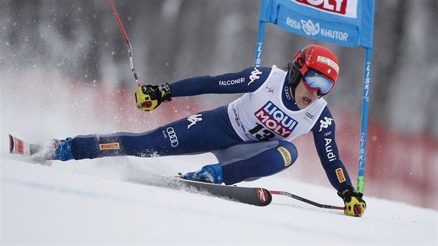 Italsk lyaka Federica Brignoneov na trati super-G v Krasn Poljan