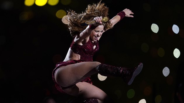 Shakira vystoupila na Super Bowlu (Miami, 2. nora 2020).