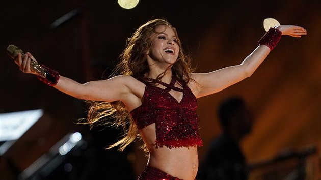 Shakira vystoupila na Super Bowlu (Miami, 2. nora 2020).