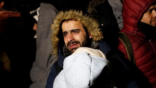 Migranti na srbsko-ma�arsk� hranici (6. �nora 2020)