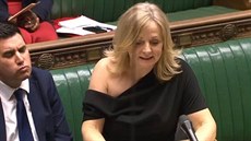 Labouristická poslankyn Tracy Brabinová pi vystoupení v britském parlamentu
