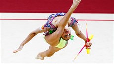 Ruská moderní gymnastka Alexandra Soldatovová