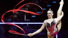 Ruská moderní gymnastka Alexandra Soldatovová