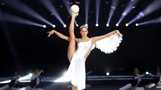 Ruská moderní gymnastka Alexandra Soldatovová