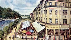 Pohled na Zátkovo náb�e�í, kde ve 30. letech minulého století bylo p�ed...