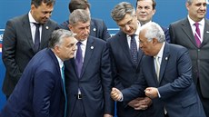 Maarský premiér Viktor Orbán, eský premiér Andrej Babi, chorvatský premiér...