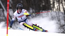 Clément Noël ve slalomu v Chamonix.