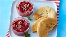 Pomazánka z cizrny a ervené epy