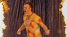 Thomas Douglas-Powell je nejen skvlý volejbalista, ale také bavi divák....