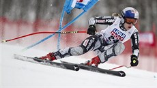 Ester Ledecká na trati super-G v Krasné Poljan