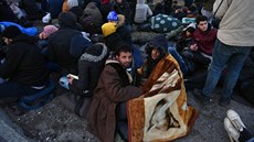 Migranti na srbsko-maarské hranici (6. února 2020)