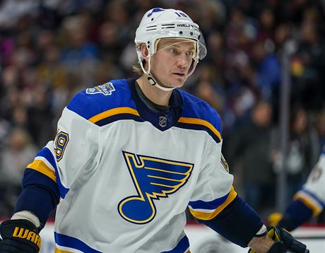 Obránce Jay Bouwmeester ze St. Louis.