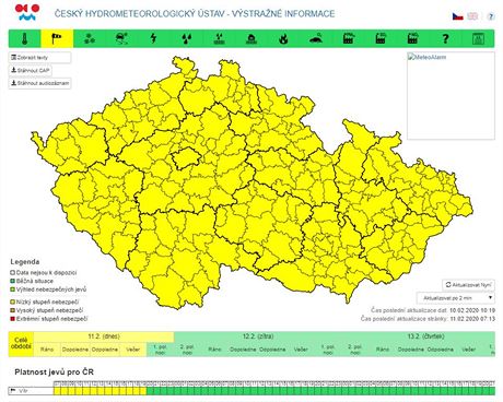 Na celm zem eska plat vstraha ped silnm vtrem. (11. nora 2020)