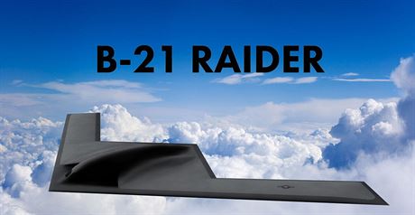 Vizualizace neviditelnho bombardru B-21 Raider.