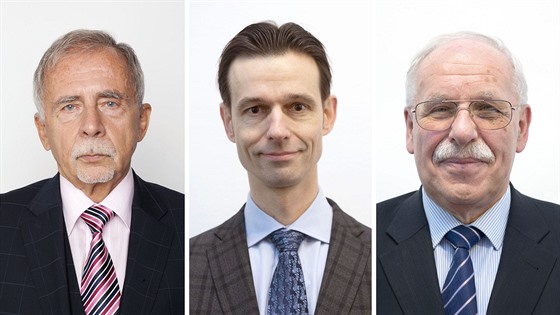 Kandidáty na ombudsmana jsou (zleva) Stanislav Keek, Vít A. Schorm a Jan Matys
