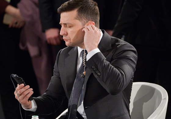 Ukrajinský prezident Volodymyr Zelenskyj na Mnichovské bezpenostní konferenci...