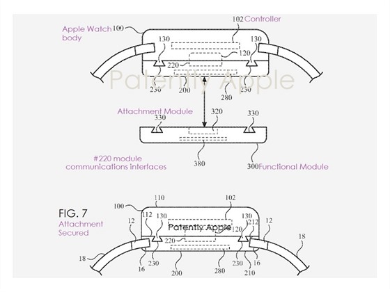 Podan patent Applu na modulrn hodinky Watch