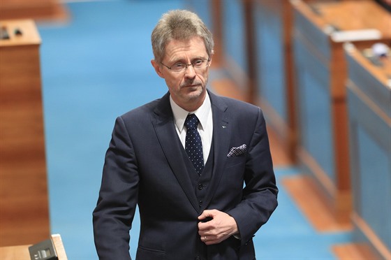 Miloš Vystrčil v Senátu. (19. února 2020)
