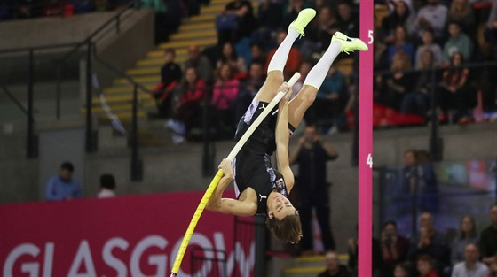 védský tyka Armand Duplantis na mítinku v Glasgow