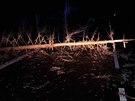 Spadlý strom zkomplikoval dopravu v Pardubickém kraji. (10. února 2020)