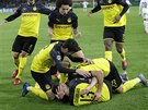 V OBLEENÍ. Fotbalisté Dortmundu zavalili Erlinga Haalanda, který poslal mí do...