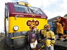 Novou elektickou lokomotivu EffiLiner 3000 v barvách HC Dukla Jihlava přišli na...