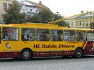 Od srpna 2007 ulice Jihlavy brázdil trolejbus MHD v barvách místní prvoligové...