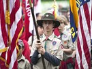 Členové americké skautské organizace Boy Scouts of America