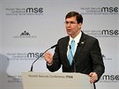 Americký ministr obrany Mark Esper na Mnichovské bezpečnostní konferenci v...