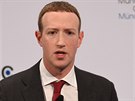 Zakladatel a výkonný ředitel společnosti Facebook Mark Zuckerberg na Mnichovské...