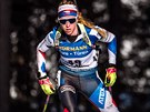 eská biatlonistka Markéta Davidová na trati vytrvalostního závodu na MS v...