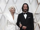 Keanu Reeves a jeho matka Patricia Taylorová na Oscarech (Los Angeles, 10....