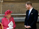 Královna Albta II. a princ Harry (Windsor, 18. kvtna 2019)