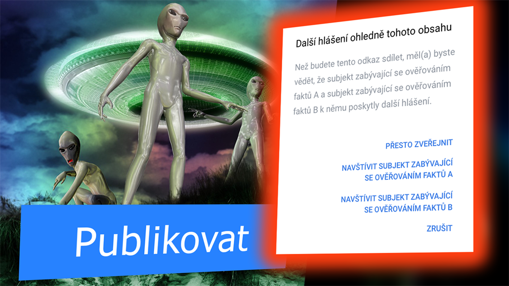 Facebook bude nově varovat české uživatele, pokud se pokusí sdílet obsah na... Facebook bude nově varovat české uživatele, pokud se pokusí sdílet obsah na...