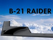 Vizualizace neviditelného bombardéru B-21 Raider.