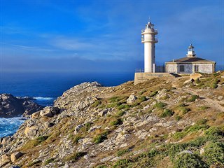 Mys Cabo de Tourinán západně od La Coruni v Galicii
