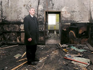 Ředitel Městské správy sociálních služeb Vejprty Viktor Koláček ve společenské...