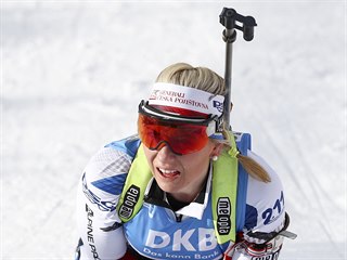 Lucie Charvátová si ve sprintu na MS v Anterselvě dojela pro bronz.