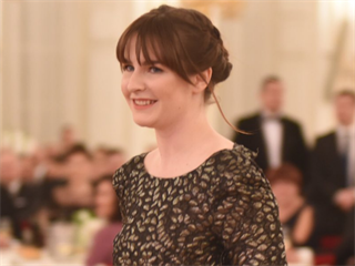 Kateřina Zemanová na charitativním plese prezidenta Miloše Zemana a jeho...