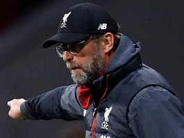 Liverpoolský trenér Jürgen Klopp během osmifinále Ligy mistrů na Atléticku...