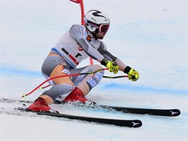 Aleksander Aamodt Kilde v superobřím slalomu v Saalbachu.