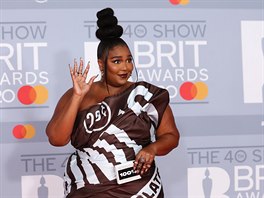 Lizzo na Brit Awards (Londýn, 18. února 2020)