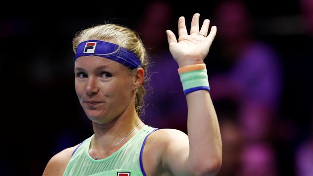 Nizozemsk tenistka Kiki Bertensov po triumfu na turnaji v Petrohradu.