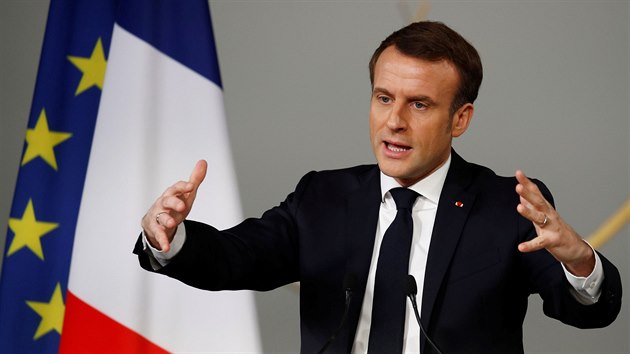 Francouzský prezident Emmanuel Macron (11. února 2020)