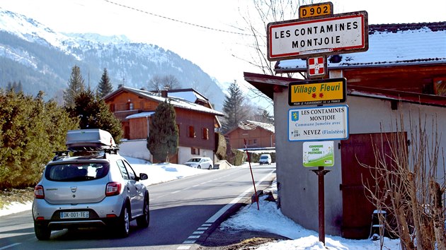 Francouzské lyžařské středisko Les Contamines-Montjoie (8. února 2020)