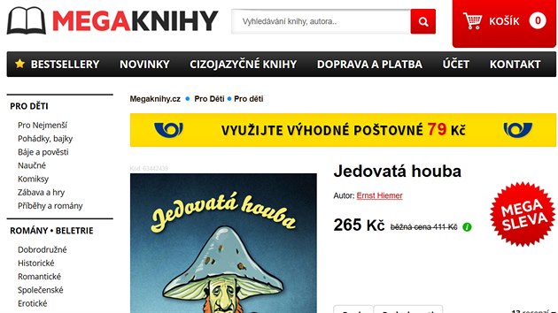 Antisemitsk kniha Jedovat houba na e-shopu Megaknihy.cz