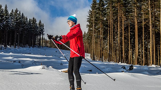 V Orlickm Zho plnuj sjezdovku v dlce 1,6 kilometru (13. 2. 2020).